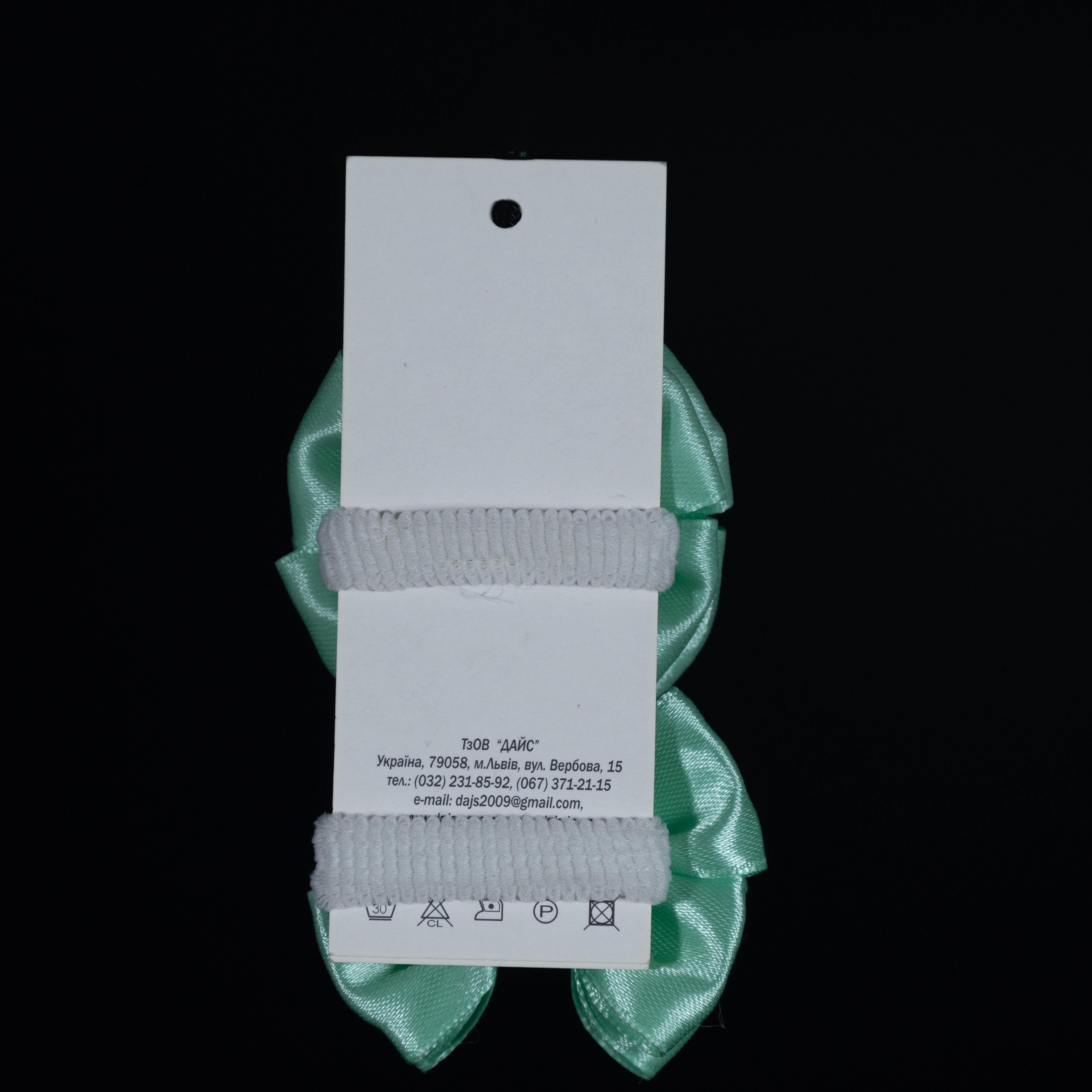 Детская резинка для волос 6 см 2 шт. Салатовый (РС6-2) - фото 2 Детская резинка для волос 6 см 2 шт. Салатовый (РС6-2) - фото 2