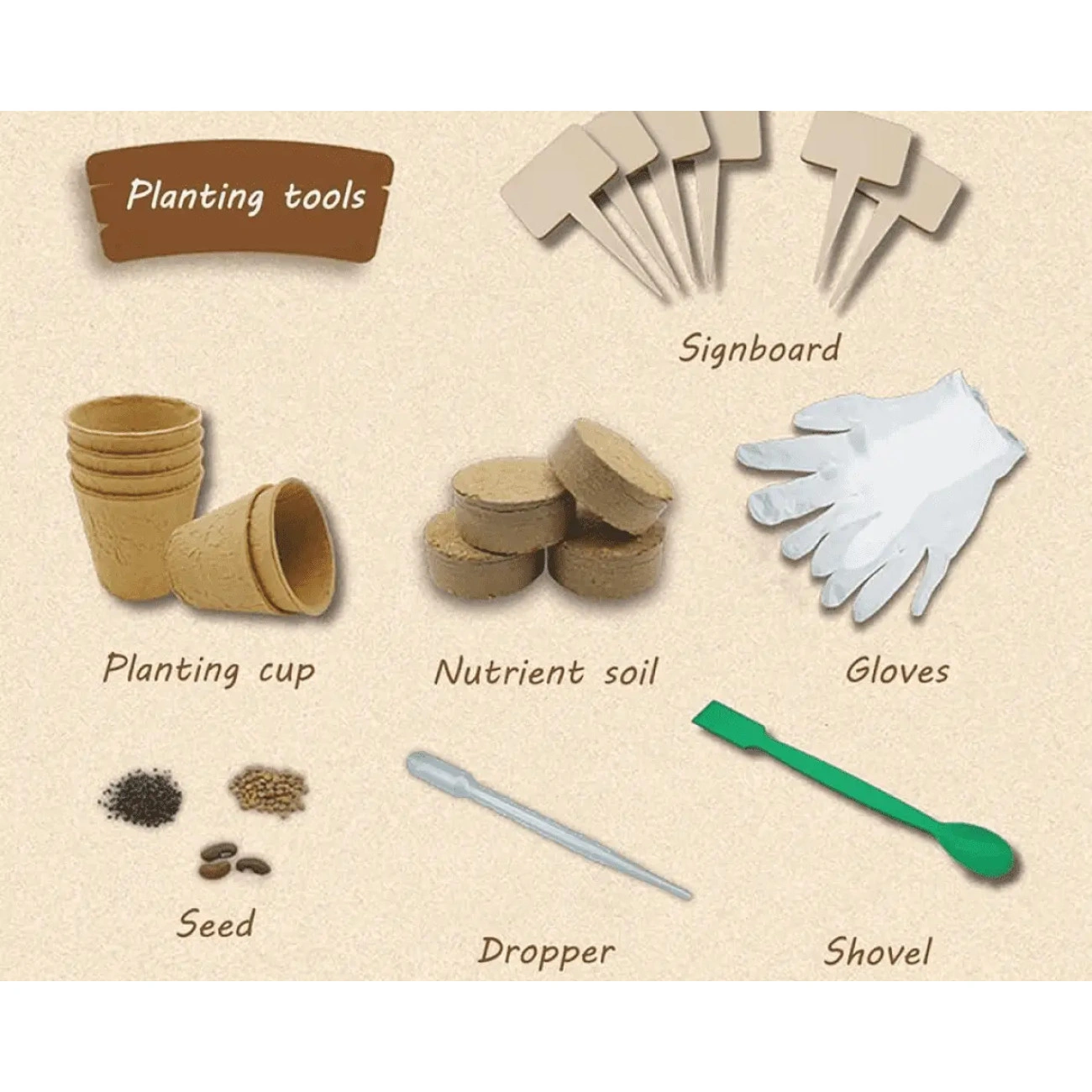 Детский садоводческий набор с мини-теплицей для роста растений (29075264) - фото 7 Детский садоводческий набор с мини-теплицей для роста растений (29075264) - фото 7