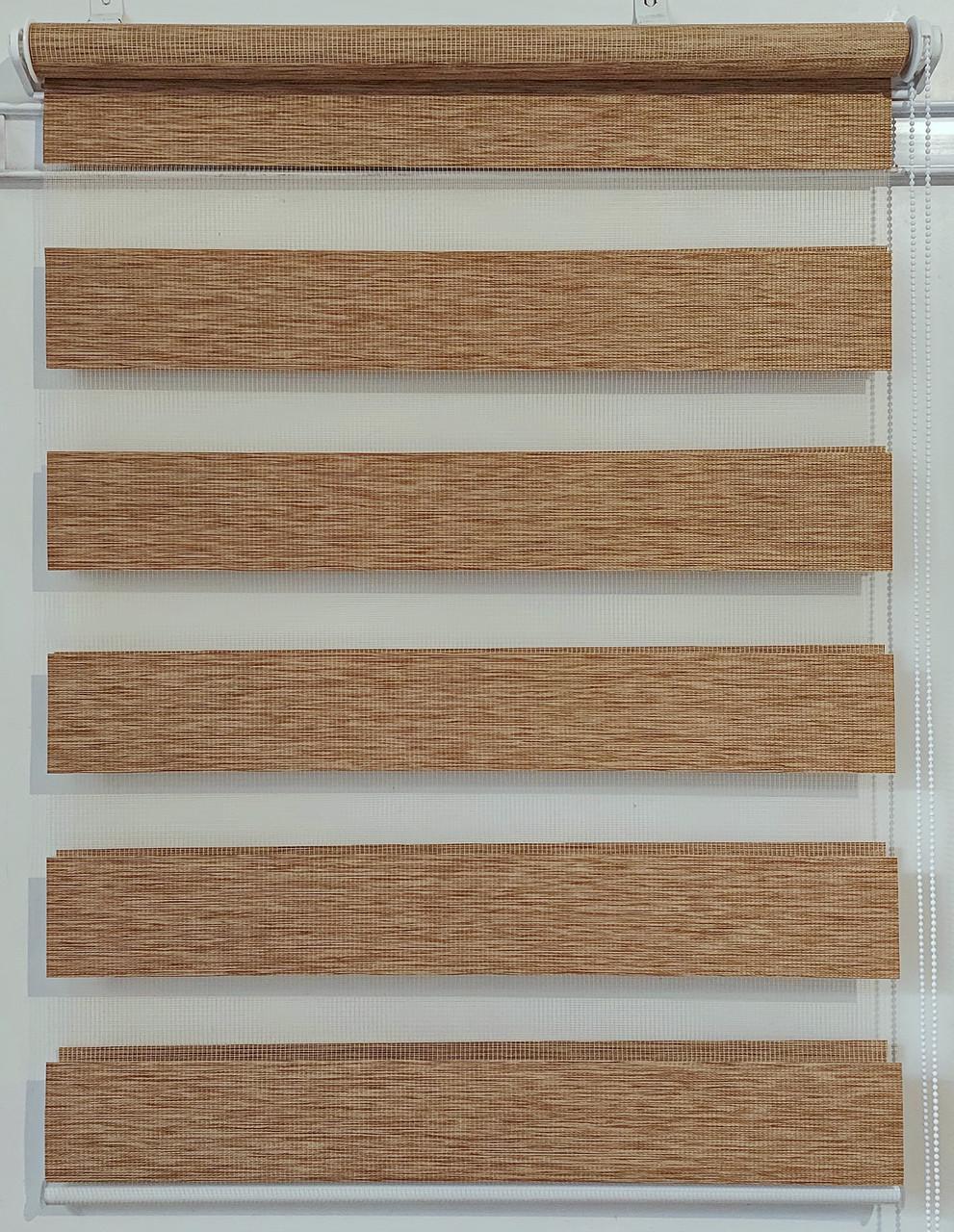 Рулонная штора день-ночь Miranda ВМ-11 77,5х200 см Орех (ВМ-11-129)