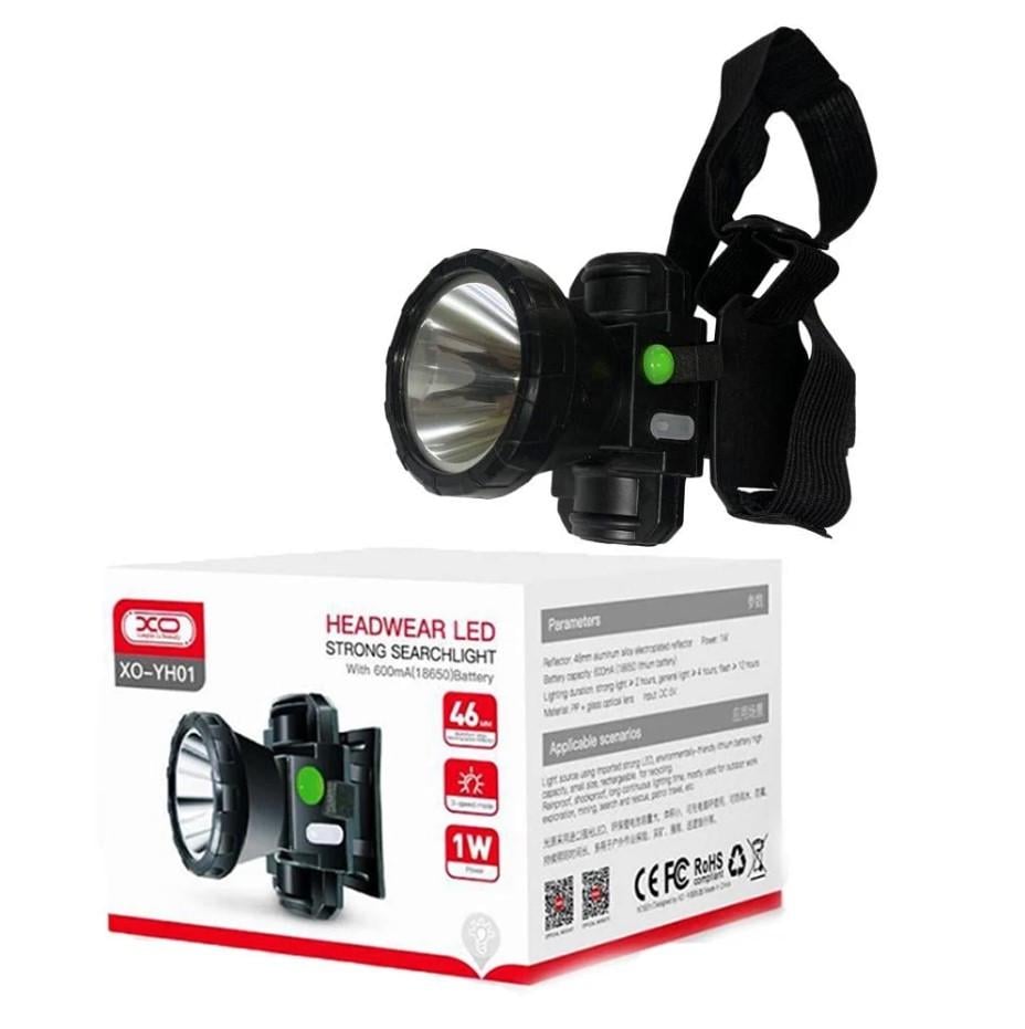 Фонарь налобный аккумуляторный ХО YH01 600 mAh (2075379031) - фото 5 Фонарь налобный аккумуляторный ХО YH01 600 mAh (2075379031) - фото 5