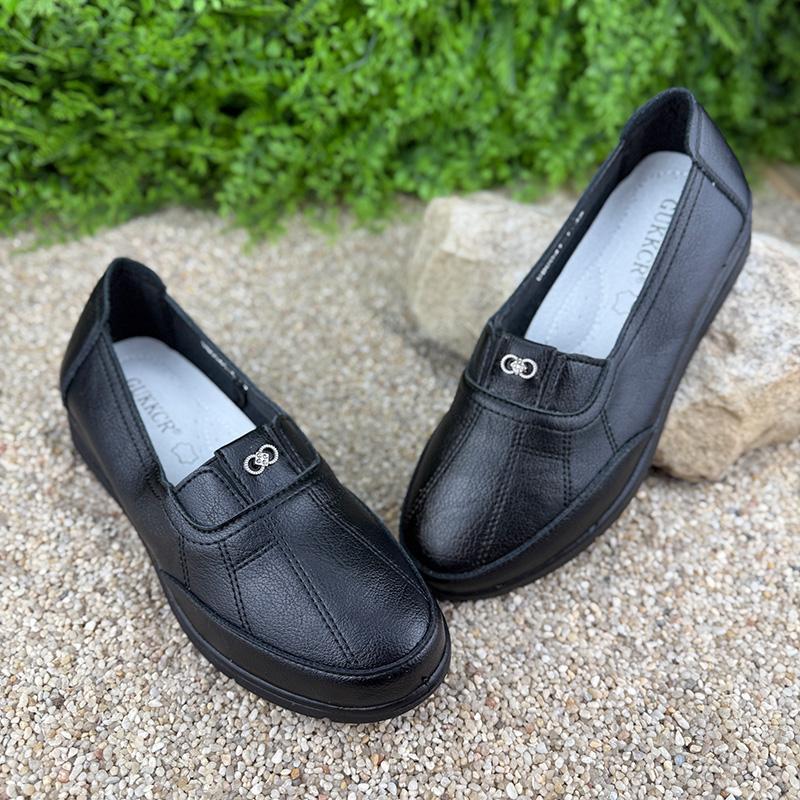 Мокасини шкіряні жіночі Е-002041-1 p. 40 25,5 см Чорний (109189730) - фото 1 Мокасини шкіряні жіночі Е-002041-1 p. 40 25,5 см Чорний (109189730) - фото 1