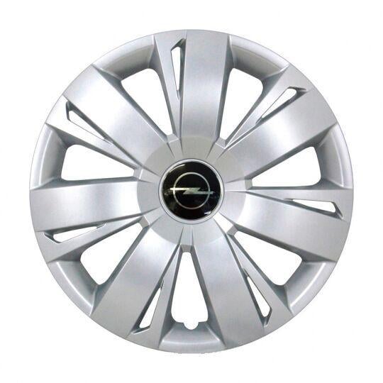 Ковпаки автомобільні SKS 411 R16 з логотипом Opel 4 шт. Сріблястий