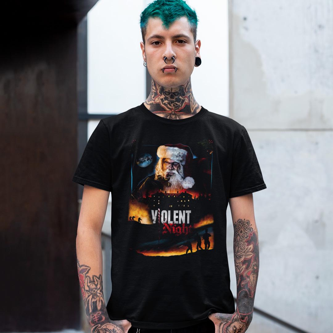 Футболка унісекс Violent Night 2XL Чорний (00000009417)