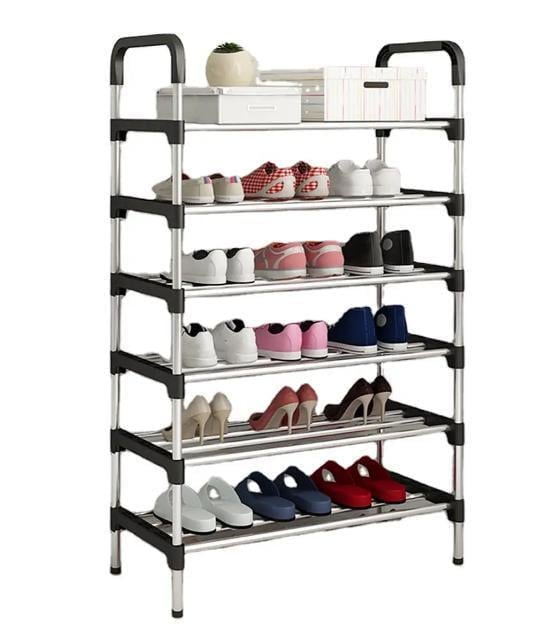 Полиця для взуття нержавіюча сталь 6 секцій 110 см - фото 3