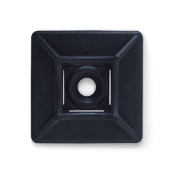 Площадка для кабельних стяжок 20х20 мм Чорний (3.3.1.165410)