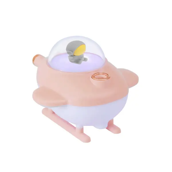 Зволожувач повітря для дитячої кімнати Літак 220 мл Рожевий - фото 3