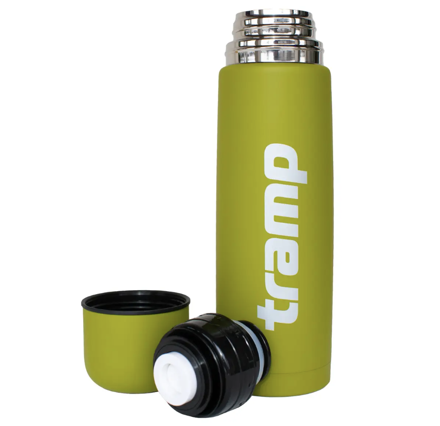 Термос для чая и напитков Tramp Basic с нержавейки держит 12 ч. 0,5 л (UTRC-111-olive)