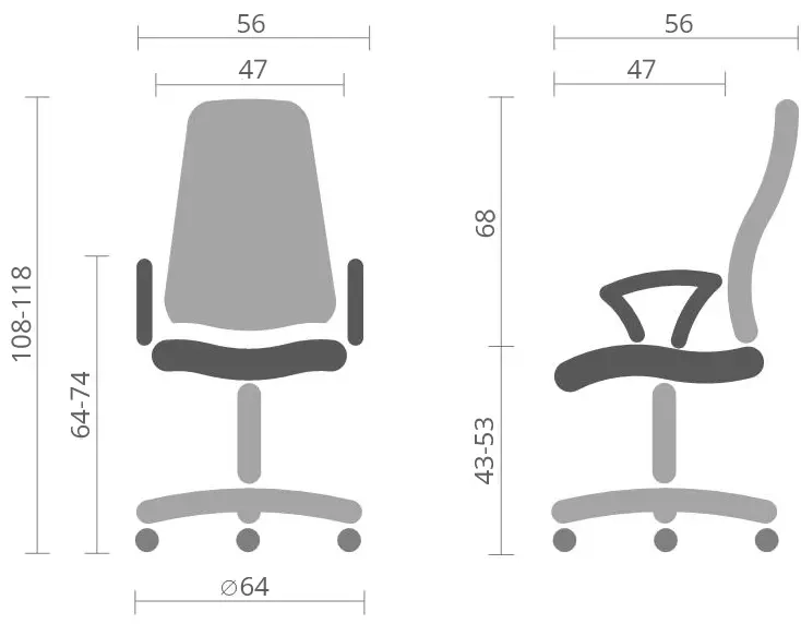 Крісло комп'ютерне офісне АКЛАС Гілмор СН TILT Жовтий - фото 16