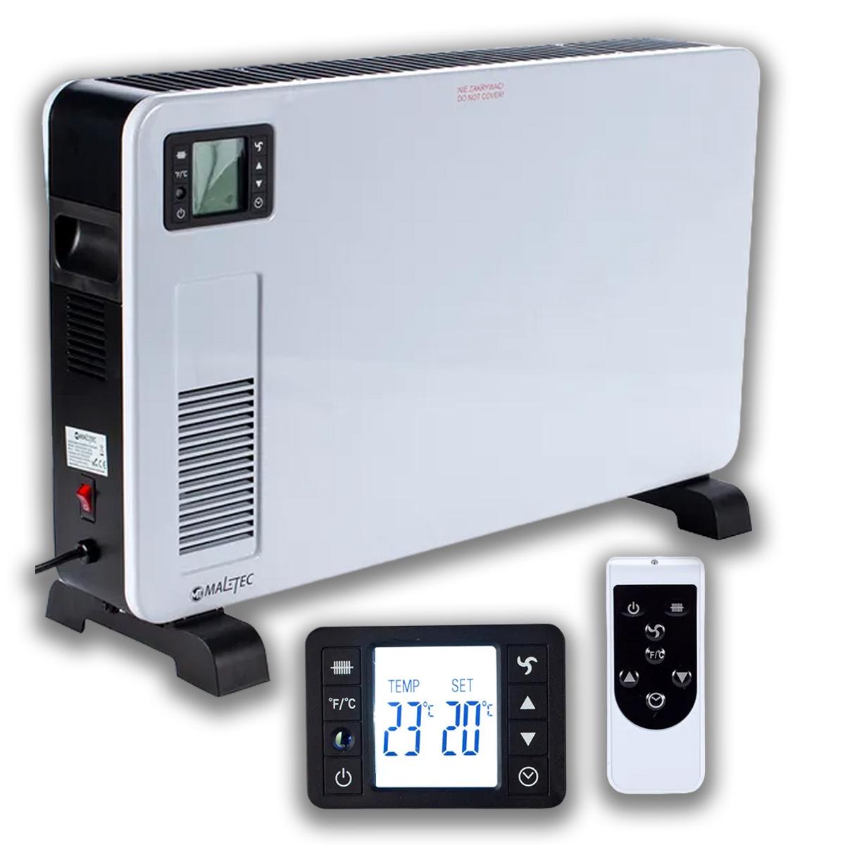 Конвектор-нагрівач з фронтальним обдуванням Maltec CH3500DW 107514 термостат дисплей/пульт ДК 3 режими 2300 Вт Білий - фото 3