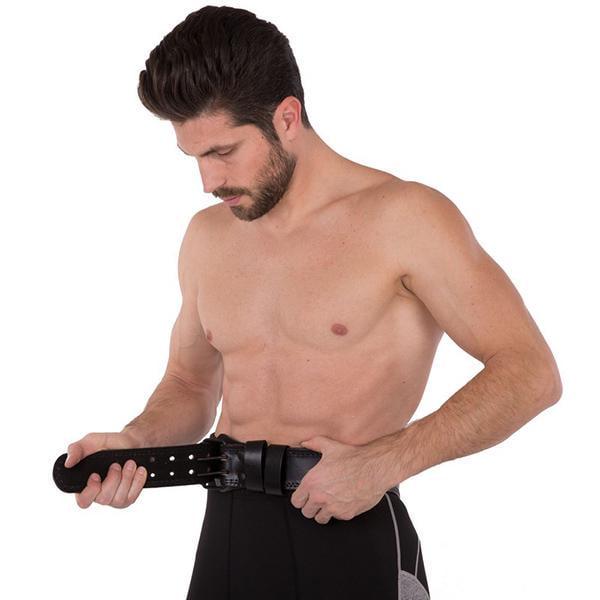 Пояс атлетический VL-3341 кожаный XL Черный (34363022) - фото 12