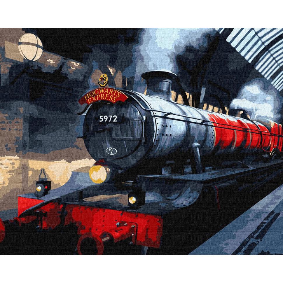 Картина по номерам Ideyka Harry Potter: Хогвартс-экспресс 30x40 см Разноцветный (PM-194-K-1864)