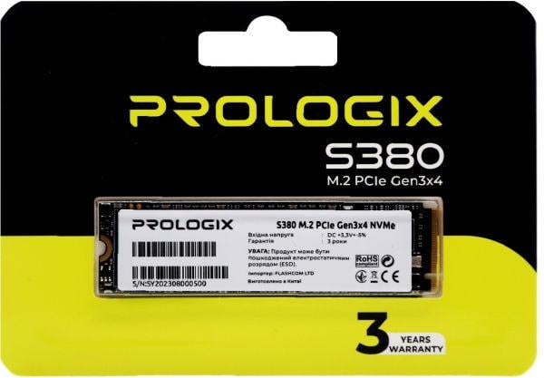 SSD-накопичувач PrologiX S380 512GB M.2 2280 PCIe 3.0 x4 NVMe TLC (PRO512GS380) - фото 4
