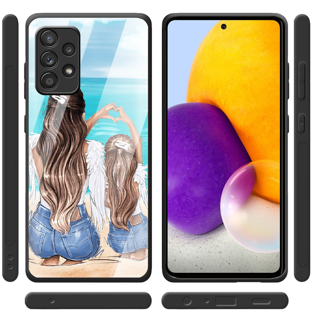 Чехол BoxFace Samsung A525 Galaxy A52 Family Vacation Черный силикон со стеклом (42075-up2380-42232) - фото 2