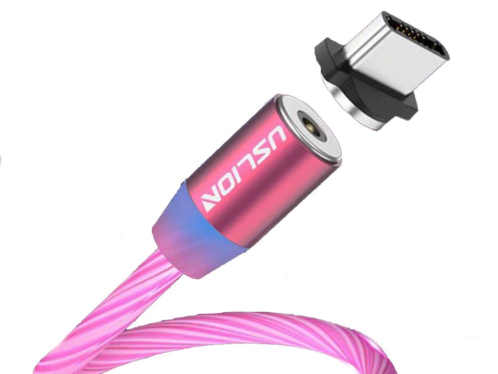 Магнитный кабель Uslion Для быстрой зарядки светящийся (1006-434-00)