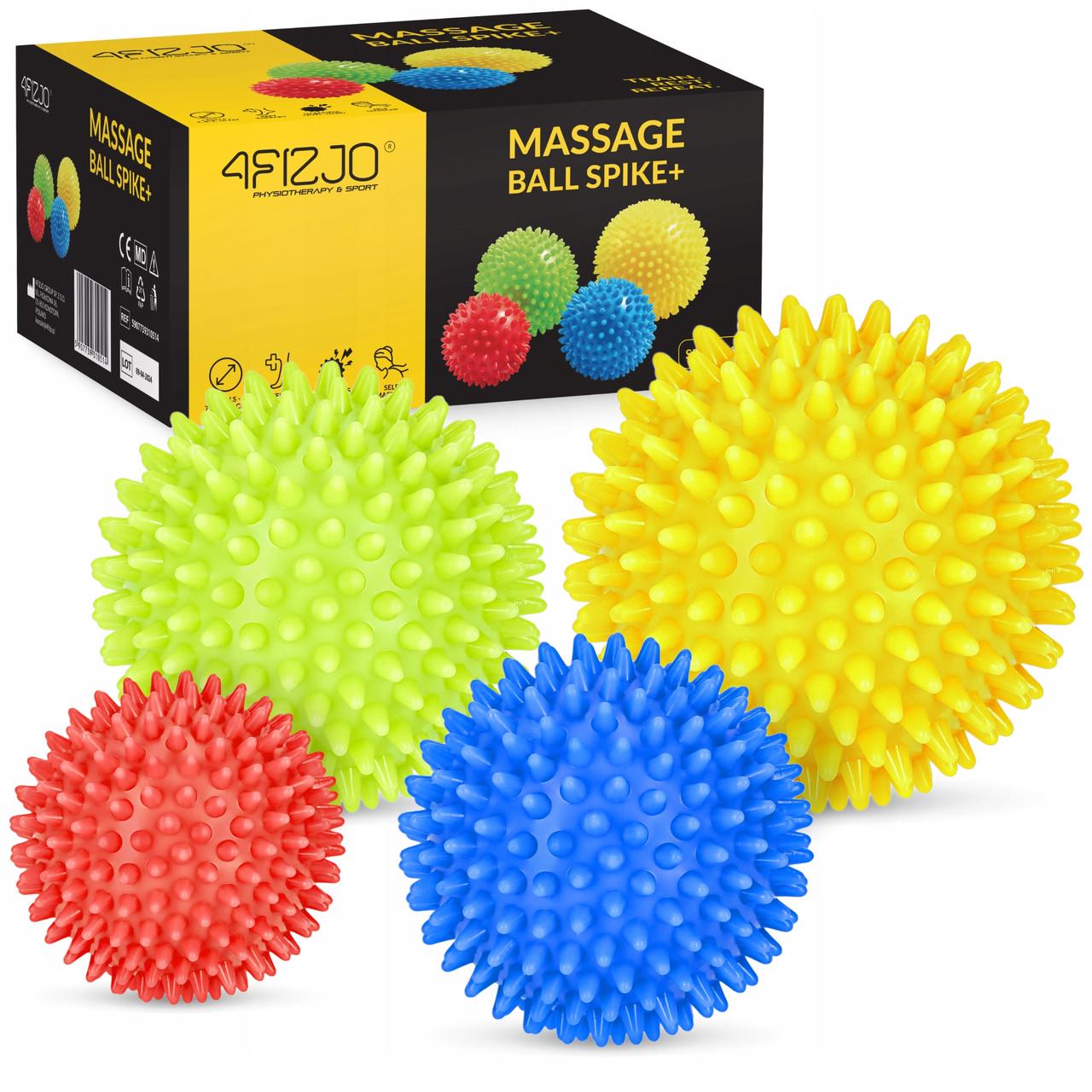 Мячи массажные с шипами 4fizjo Spike Balls 4 шт. (P-5907739310514)