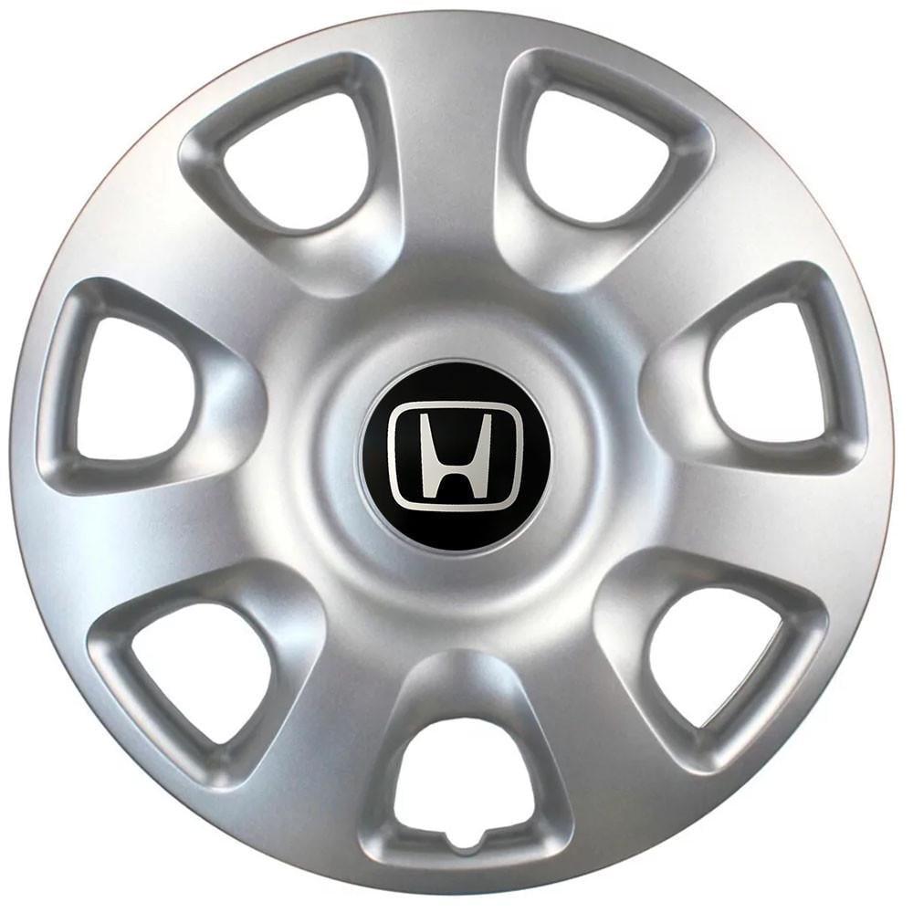 Колпаки SJS 336 с логотипом Honda R15 4 шт. Серебристый