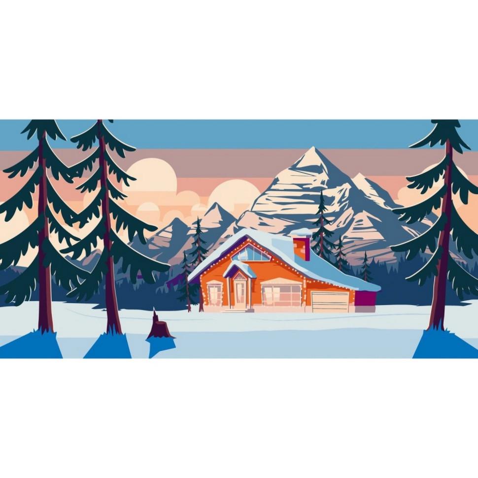 Картина за номерами ART CRAFT Будиночок у горах 11027-AC 40x80 см (RLT35107)