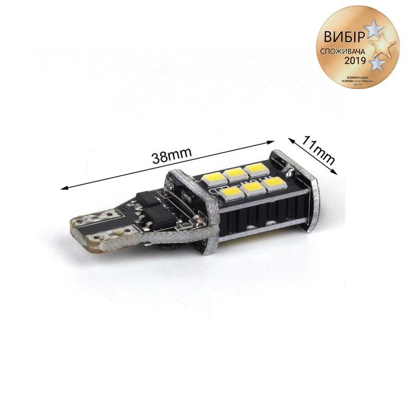 Лед лампочки для авто в габарити T15 W16W 3G-Series CARLAMP Led з обманкою Canbus 6000 К 900 Lm - фото 4 Лед лампочки для авто в габарити T15 W16W 3G-Series CARLAMP Led з обманкою Canbus 6000 К 900 Lm - фото 4