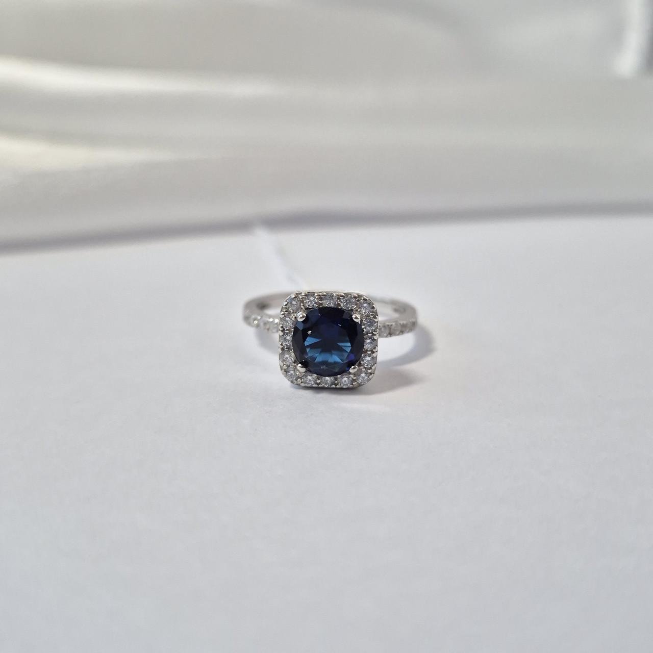 Кільце з синім каменем срібло 925 проби 2,40 г р. 19 (81088с) - фото 6 Кільце з синім каменем срібло 925 проби 2,40 г р. 19 (81088с) - фото 6