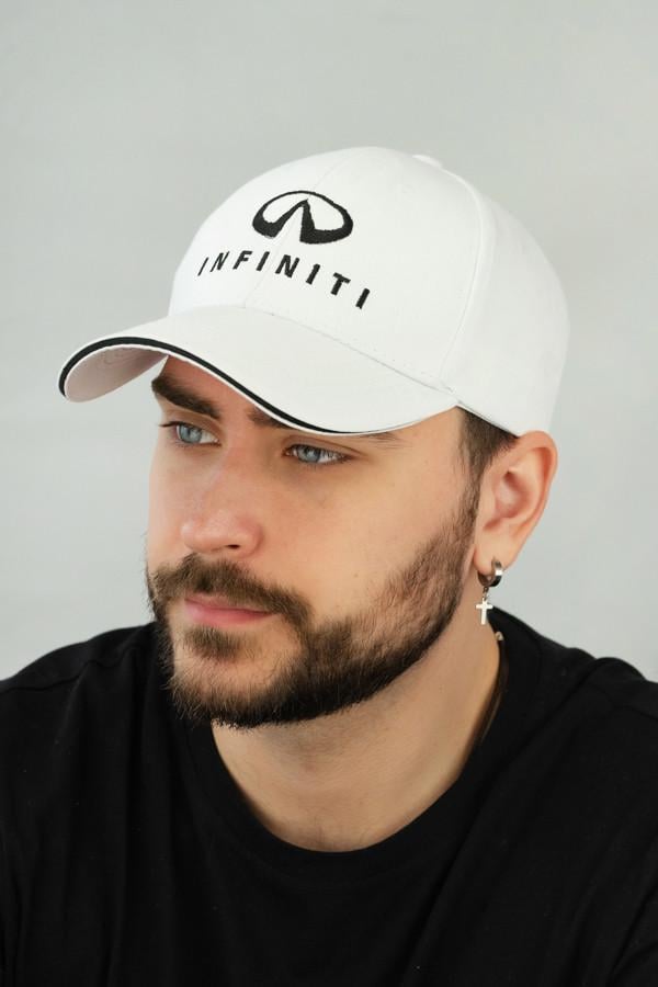 Бейсболка для автомобилистов Braxton "Infiniti" унисекс Белый (1687)
