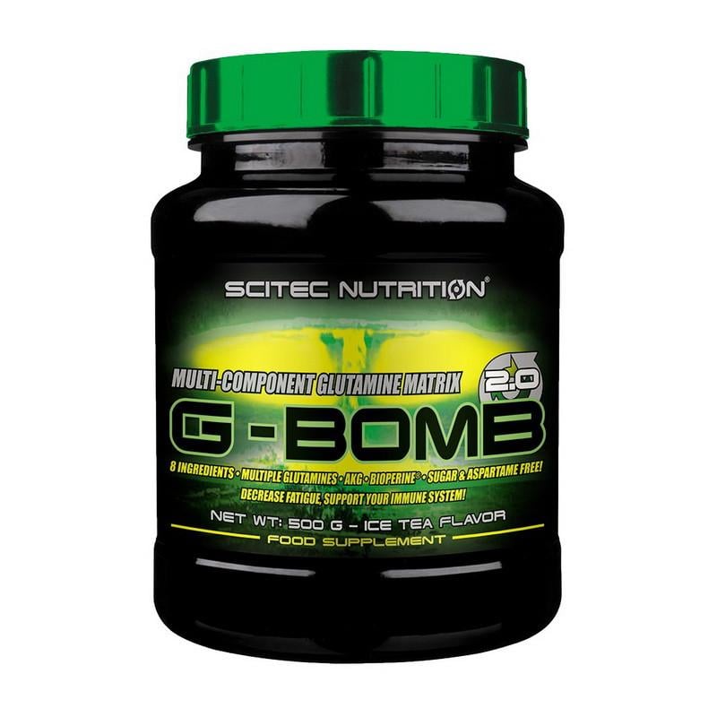 Глутамін Scitec Nutrition G-Bomb 2.0 500 г Холодний чай (02039-01)