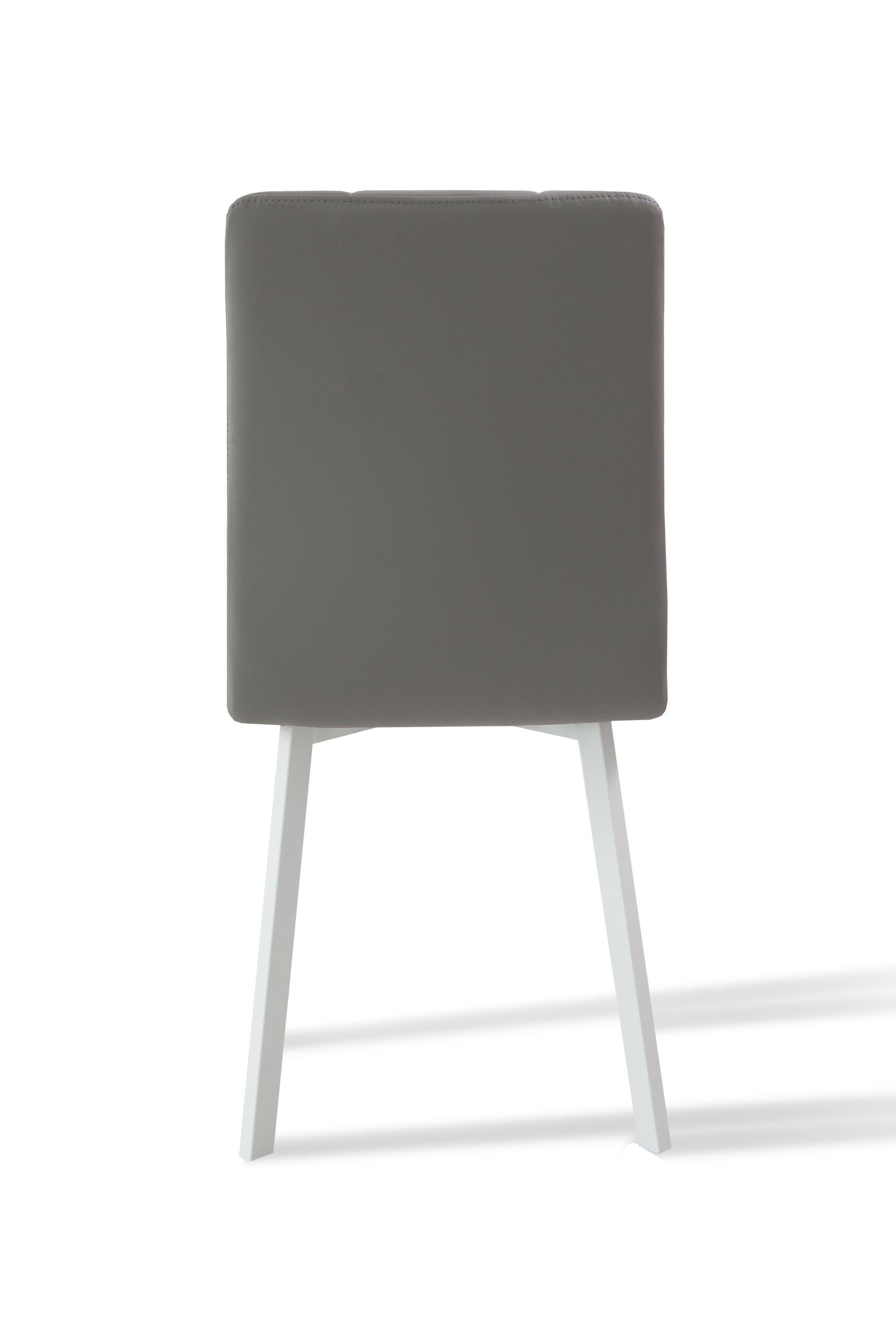 Стілець для кухні та вітальні Фіджи Трініті 450х960х530 мм Білий/Сірий (GAА0056038) - фото 3