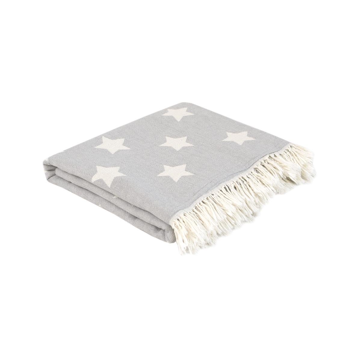 Плед Lotus Home Star throw 130x170 см Сірий (svt-2000022341080)