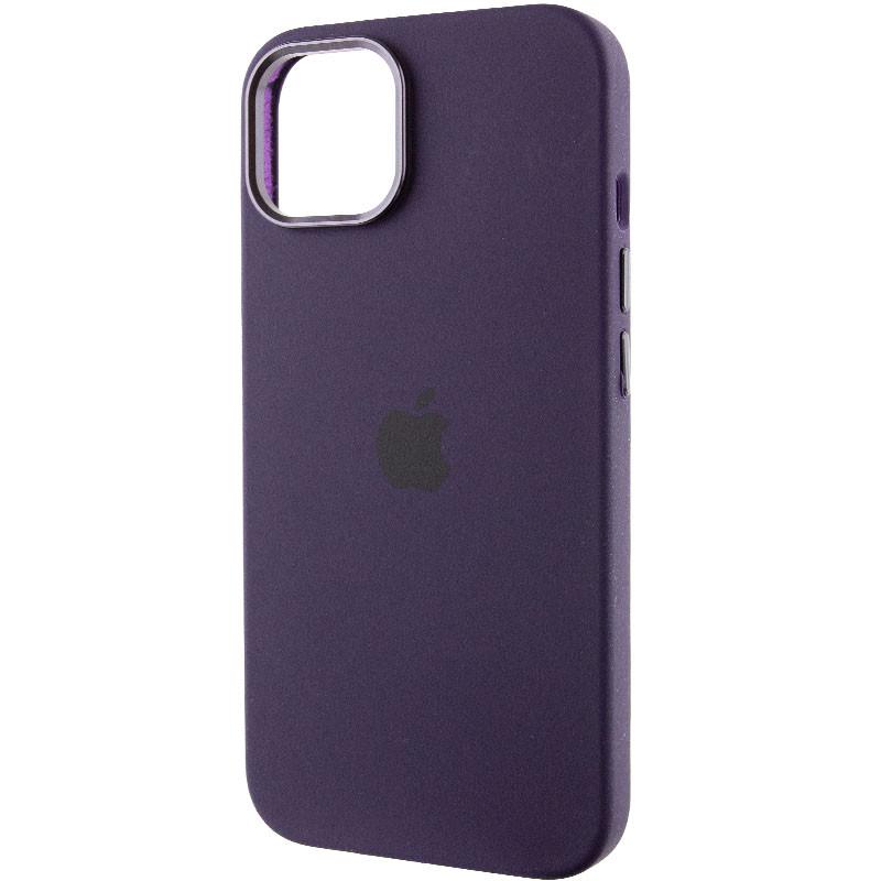 Протиударний чохол Silicone Case Metal Buttons (AA) для Apple iPhone 13 (6.1") Фіолетовий / Elderberry - фото 3