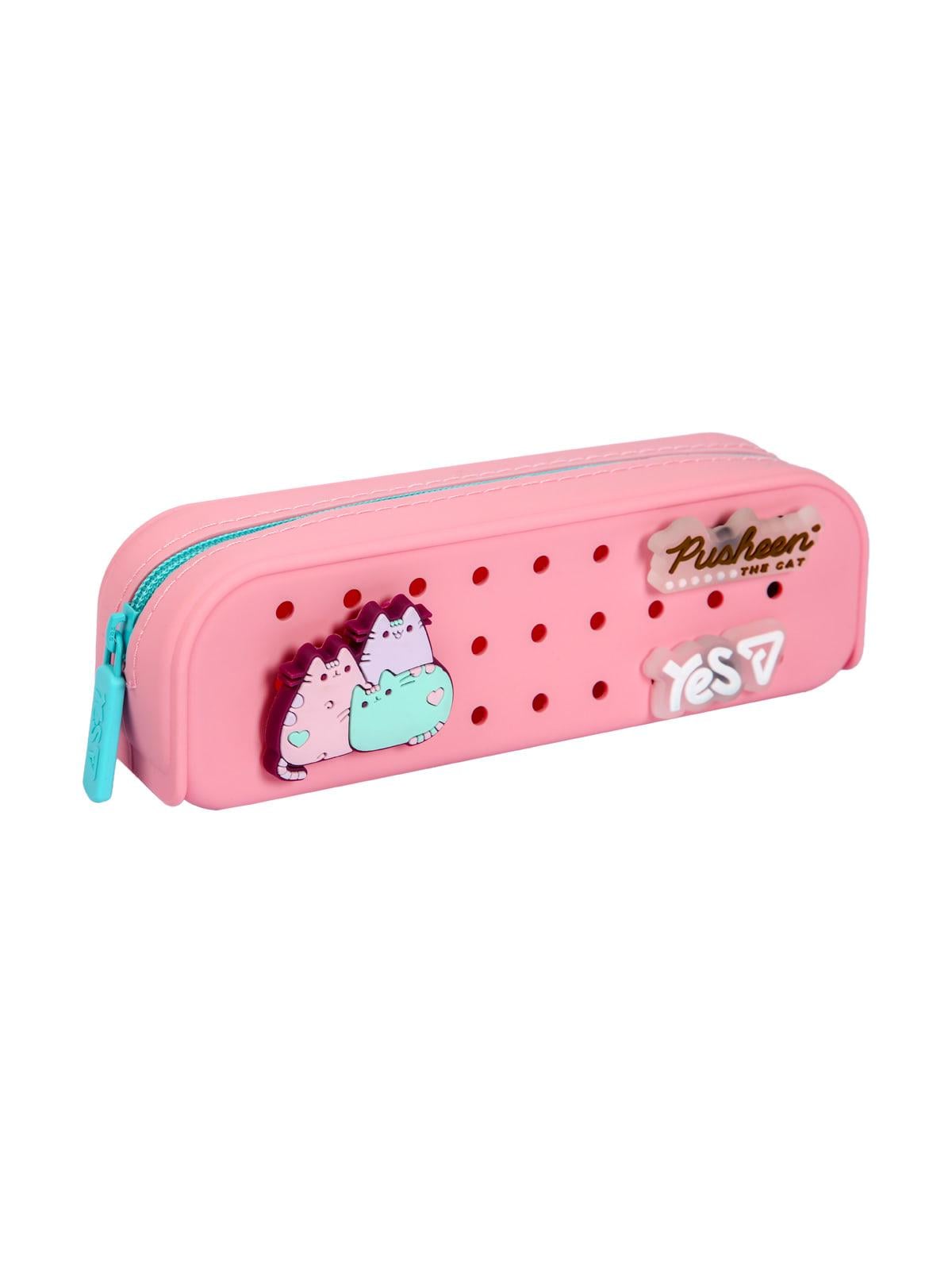 Пенал мягкий YES PHS-2 Pusheen Summer силиконовый 20 см Розовый (533846)