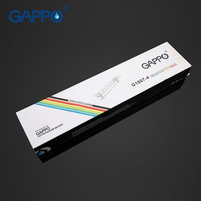 Полка с держателем для полотенец Gappo G1807-4 580х120 мм - фото 6 Полка с держателем для полотенец Gappo G1807-4 580х120 мм - фото 6