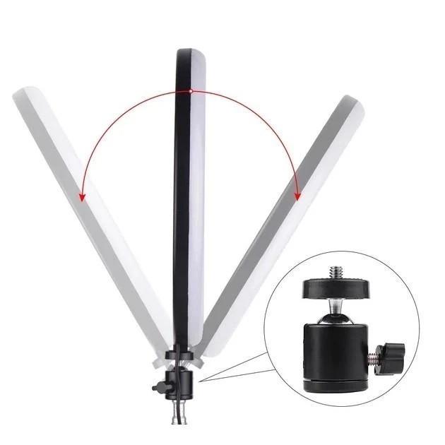 Кольцевая лампа настольная с двумя держателями для телефона 16 см (Ring Light 16) - фото 2 Кольцевая лампа настольная с двумя держателями для телефона 16 см (Ring Light 16) - фото 2