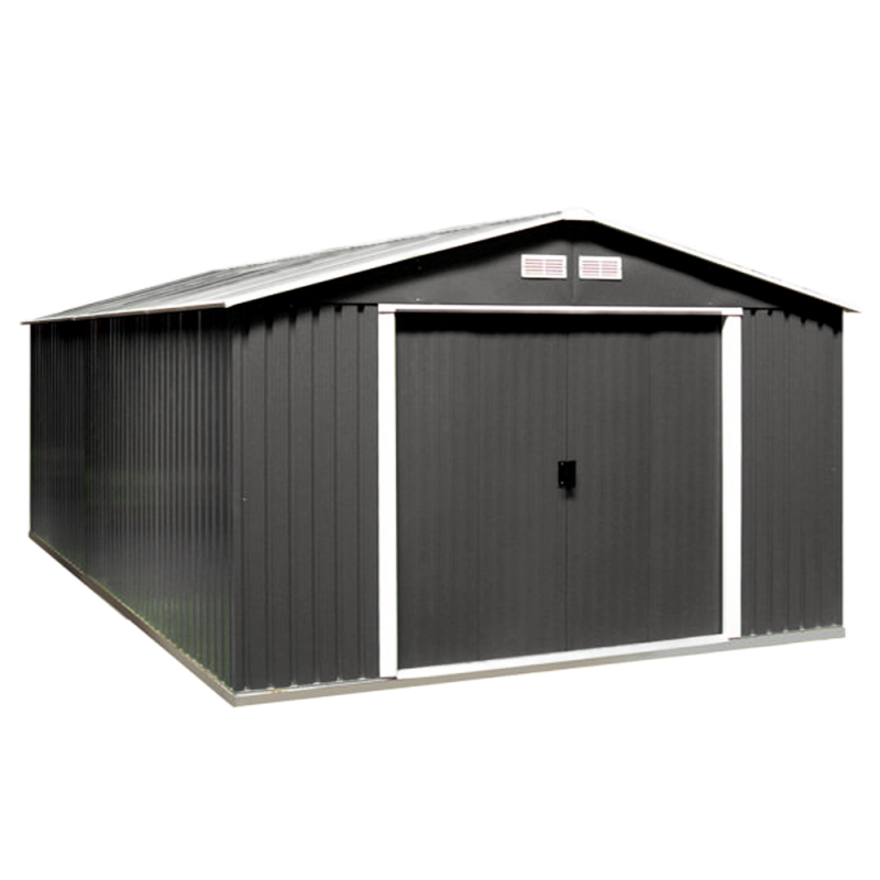 Сарай металлический Duramax ECO 362,7x322x196 см Серый с белым