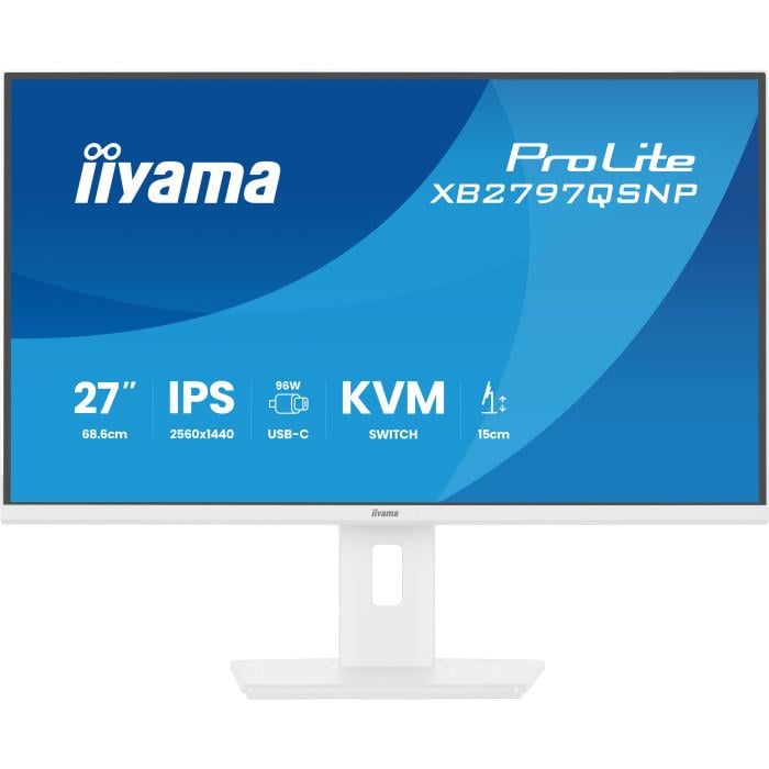 Монитор Iiyama ProLite XB2797QSNP-W1 USB-C Matte White (35575552)