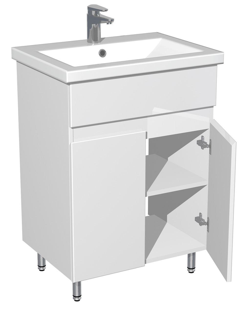 Тумба для ванной комнаты с умывальником Комо 50 Белый (30632013) - фото 2