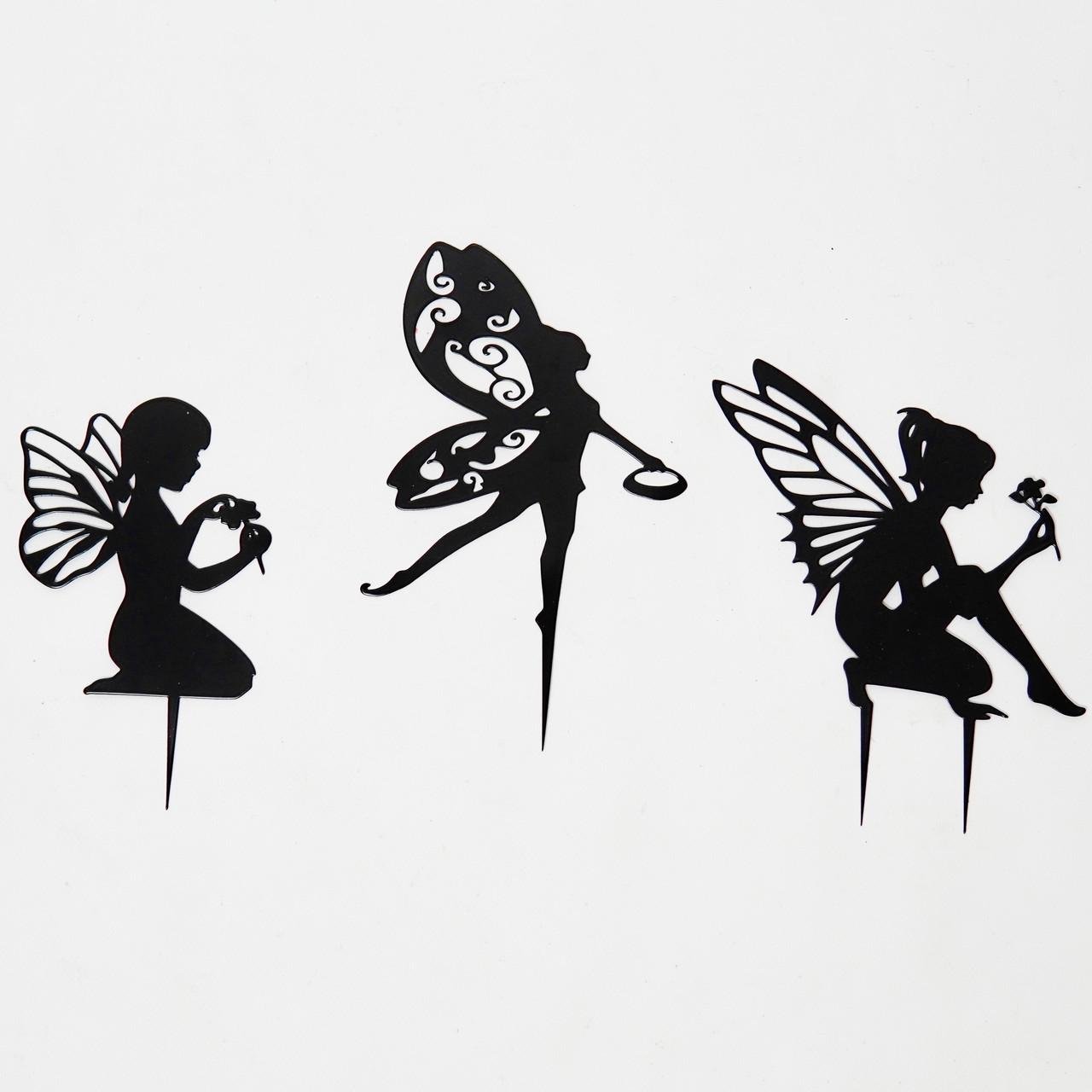 Декор для горшка/кашпо/сада набор фей из металла 2 (DCR082) - фото 2 Декор для горшка/кашпо/сада набор фей из металла 2 (DCR082) - фото 2