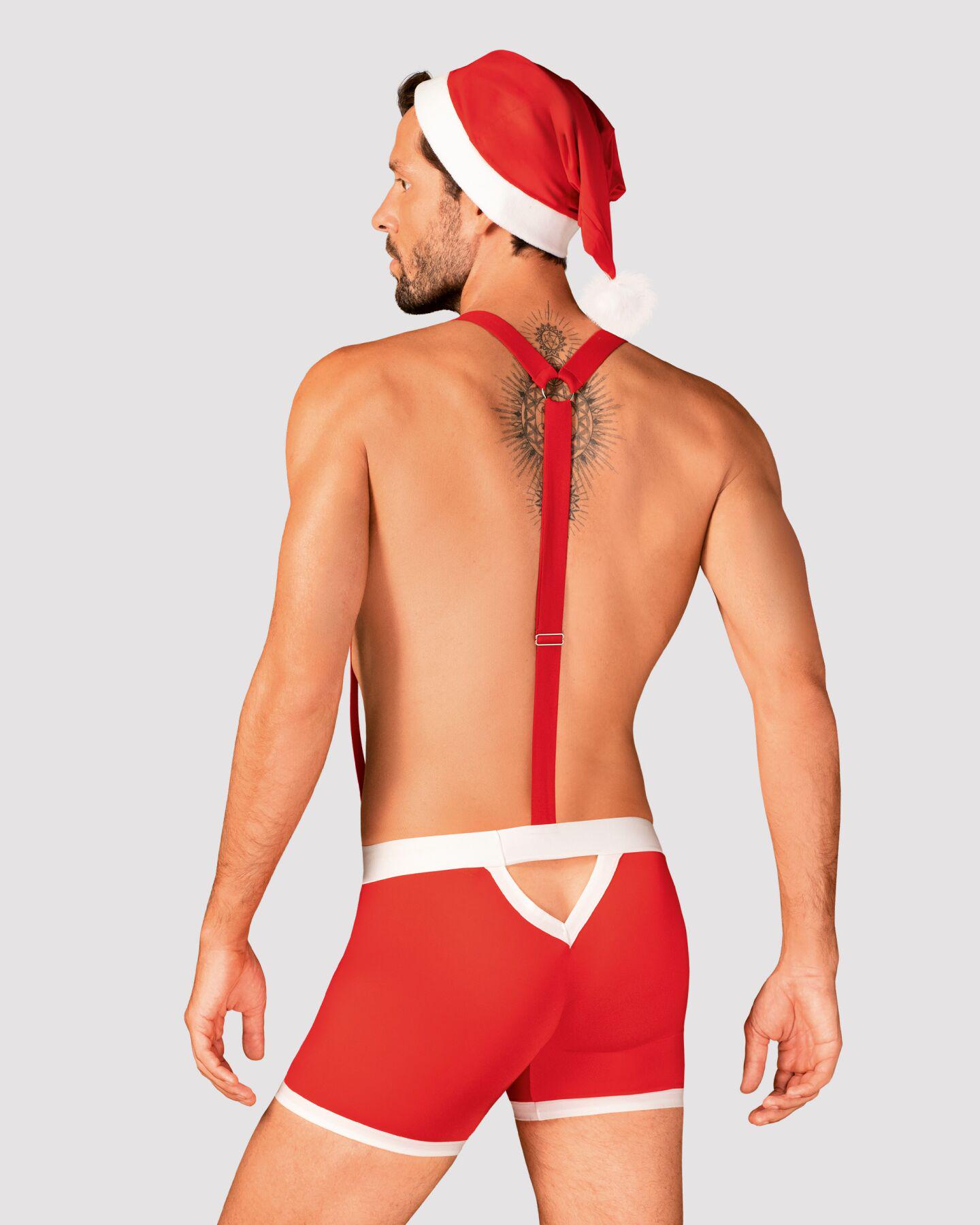 Костюм мужской Санта-Клауса Obsessive Mr Claus Красный S/M - фото 2