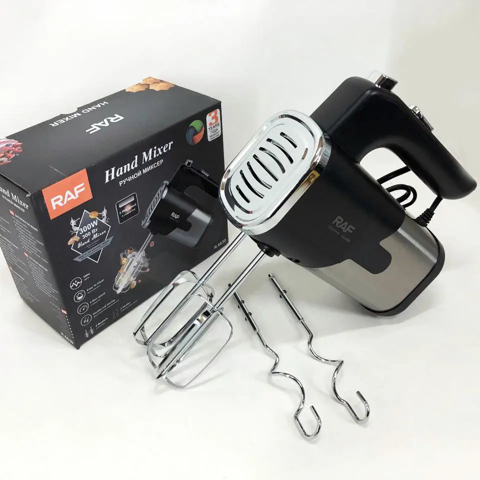 Міксер кухонний RAF R.6630 ручний 300 Вт 5 режимів швидкості (9860) - фото 8