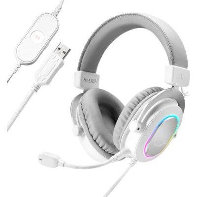 Наушники FIFINE H6 RGB 7.1 White (H6W) - фото 3