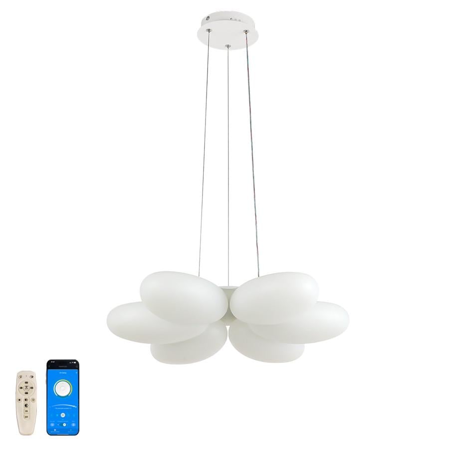 Люстра LED подвесная 797MD6010 535 с пультом 80W Белый