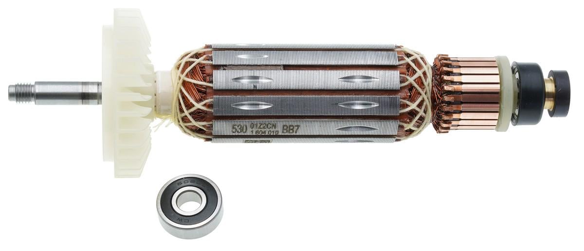 Якорь VJ Parts для болгарки УШМ B GWS 14-125S/GWX 14-125S 185х33 резьба М7R код 1607000EJ4 (как1977)