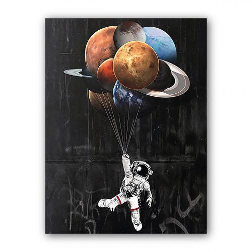 Картина Веселый космонавт 30x40 см (P0472)