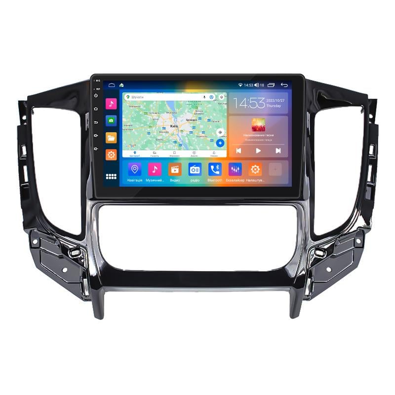 Штатная магнитола 9" Lesko для Mitsubishi L200 V 2015-2019 4/64Gb CarPlay 4G Wi-Fi GPS Prime 8 ядер Митцубиси