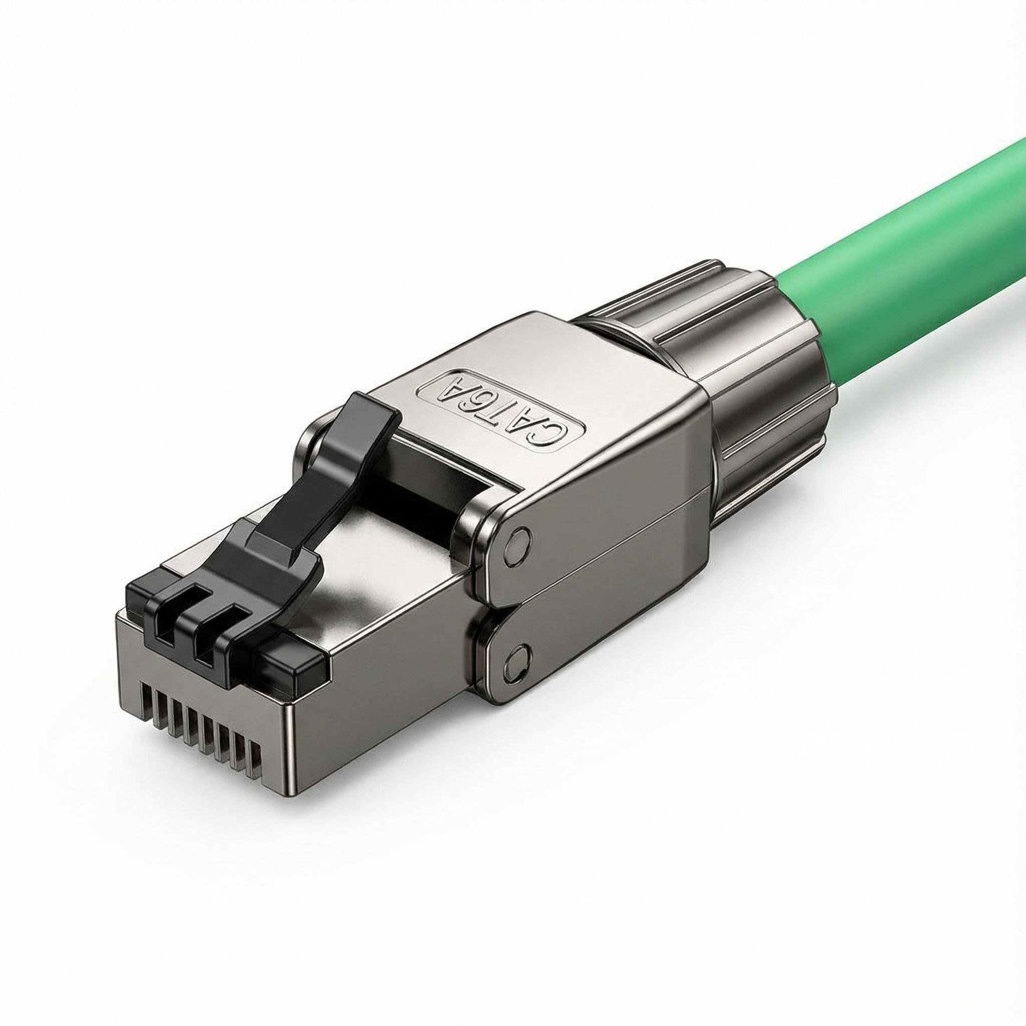 Коннектор RJ45 UGREEN NW314 Cat 6A экранированный самозажимной Серебристый (45706)