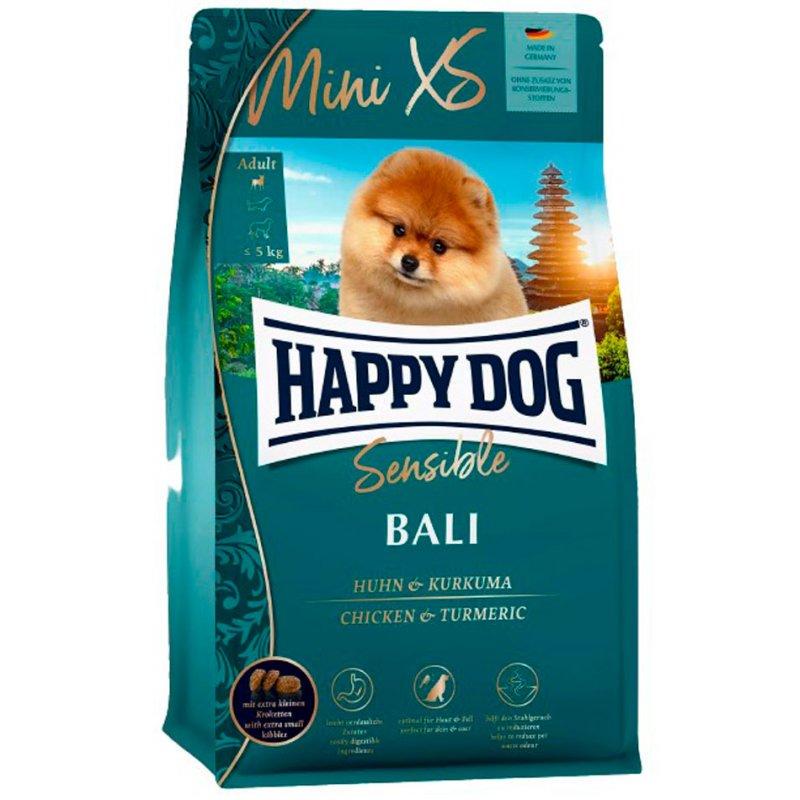 Корм сухой Happy Dog Mini XS Bali для маленьких пород собак с курицей и куркумой 0,3 кг