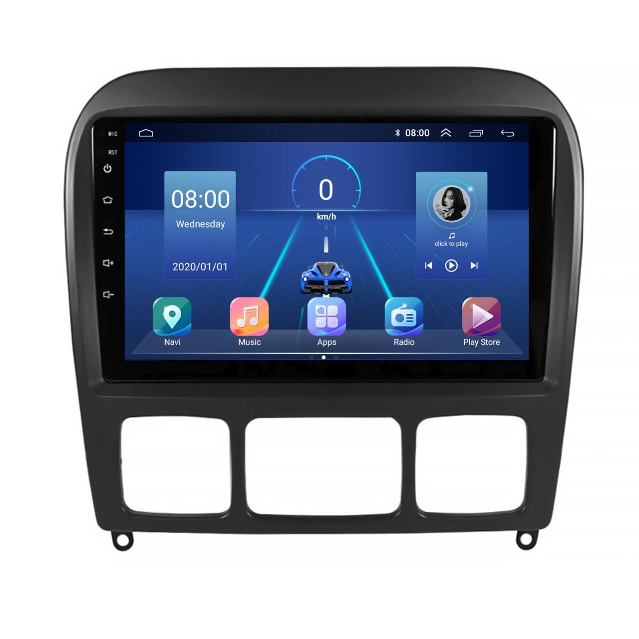 Автомагнитола штатная Lesko 4G/GPS/Wi-Fi для Mercedes-Benz S-класс IV W220 1998-2005 6/128Gb 9" (1682725104)