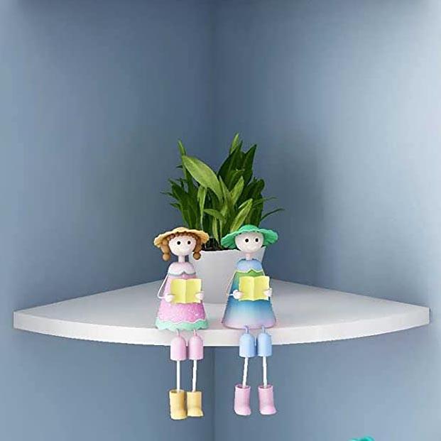 Полка настенная угловая из дерева Теренас 35 Зефир (УНП-351020)