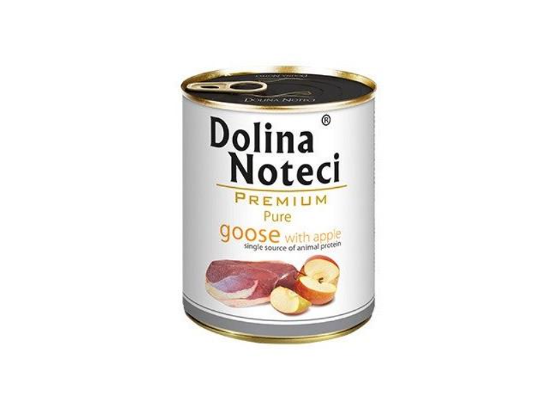 Корм влажный для собак Dolina Noteci Premium Pure гипоаллергенный с мясом гуся и яблоком 800 г (1719307830)