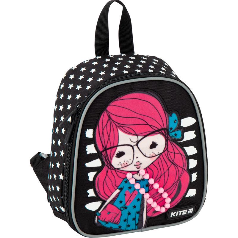 Рюкзак детский KITE Kids Pretty girl 21x18x8 см 0,5-5 л Черный (K20-538XXS-2) - фото 2