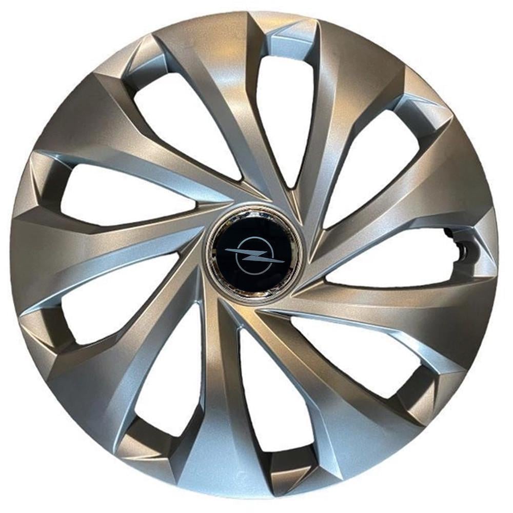 Колпаки SJS R16 с логотипом Opel NEW 431 4 шт. Серебристый (2789081158)