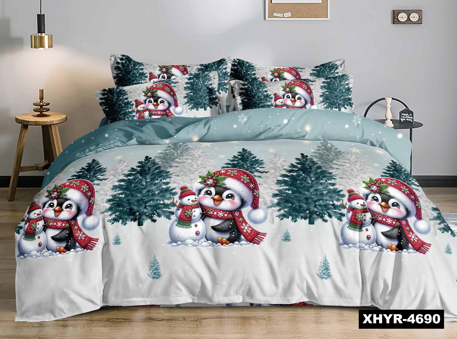 Комплект постільної білизни байка полуторний 150х220 см 70х70 см Різнокольоровий (4690)